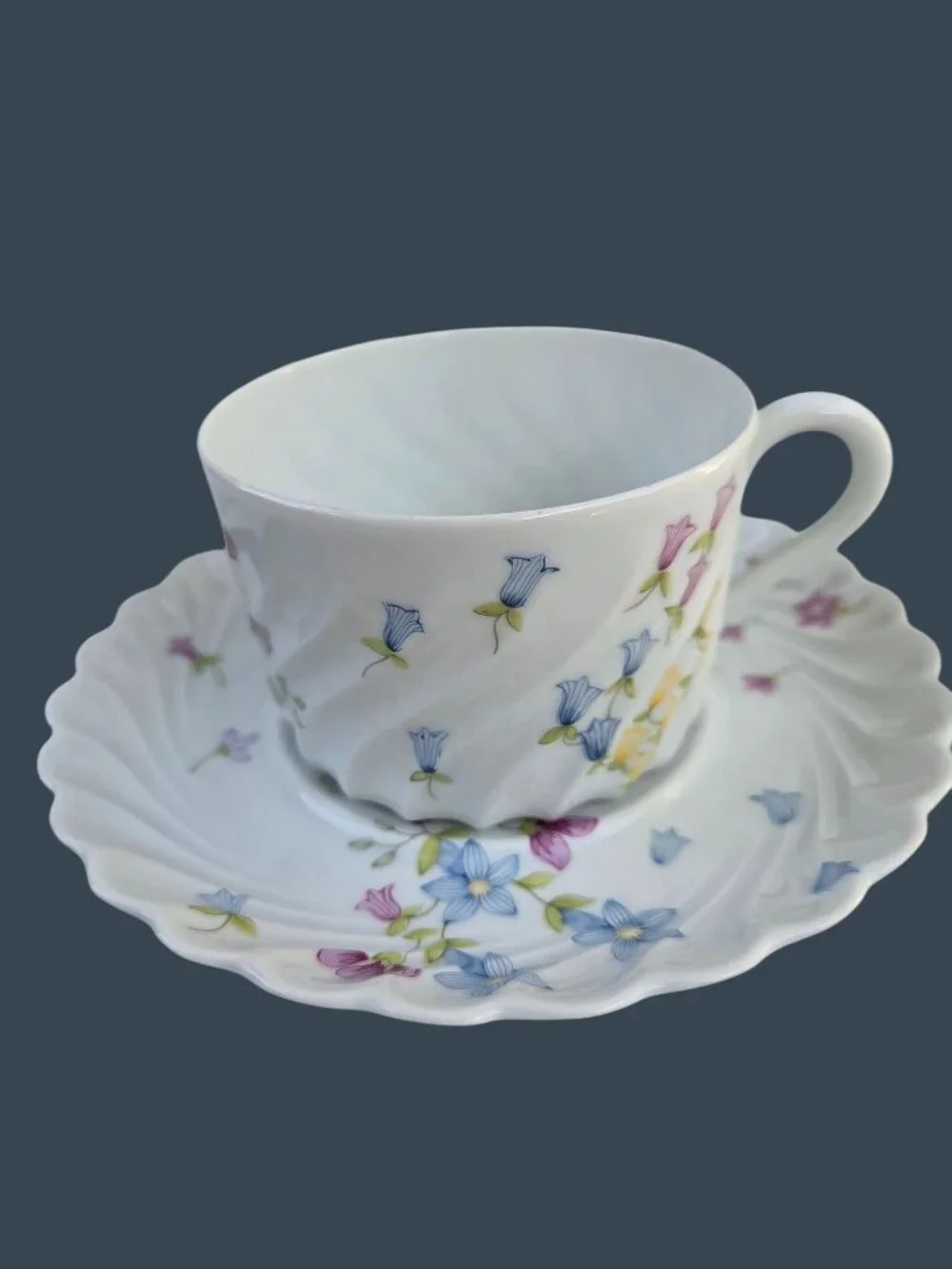 Haviland Prairie 5-Piece Place Setting Floral Swirl Porcelain Dinnerware Limoges